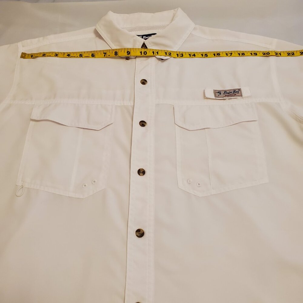 Bimini Bay Outfitters LTD Men’s White Short Sleeve Button-Down Fishing Shirt XL - Picture 8 of 14